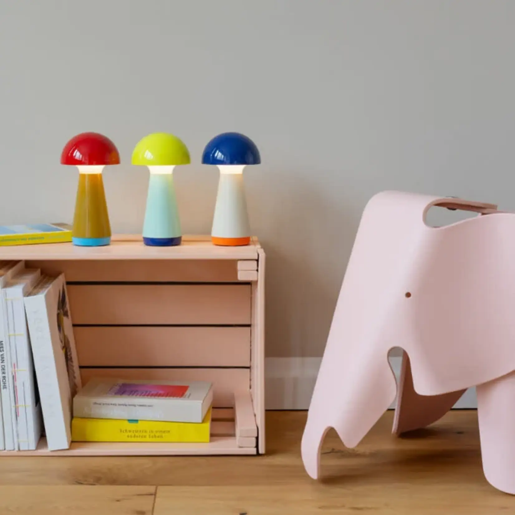 Remember Remember - Lampe de table 'Bobbi' - Jaune - 1 pièce