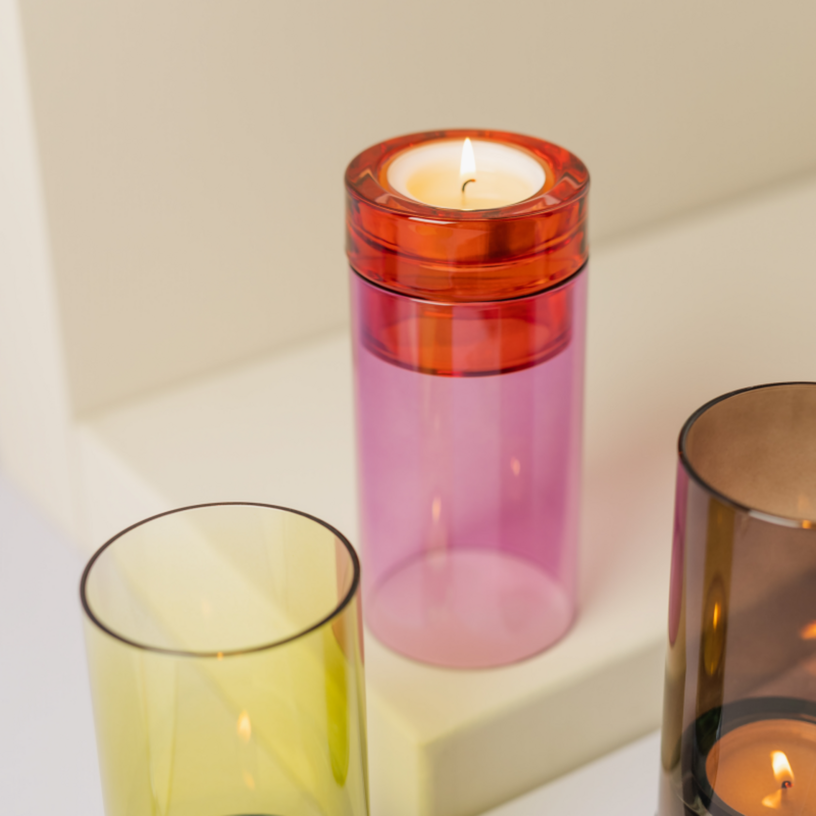 Remember Remember - Theelichthouder 'Lys' - Roze