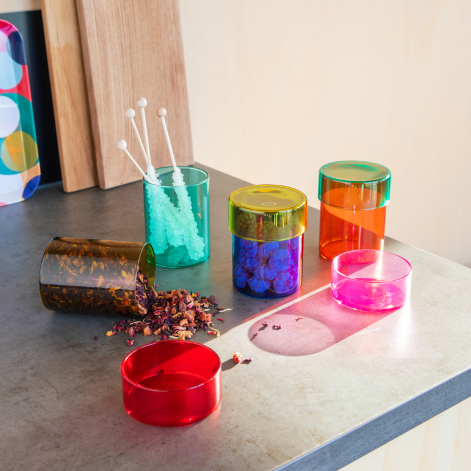 Remember Remember - Glazen pot set 'Cosima'