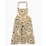 Marimekko Marimekko - Pieni Unikko Apron - Gebroken wit/beige/donkerblauw