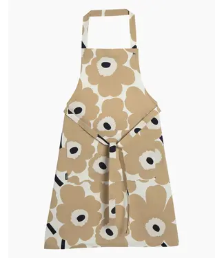 Marimekko Marimekko - Tablier Pieni Unikko - Blanc cassé/beige/bleu foncé