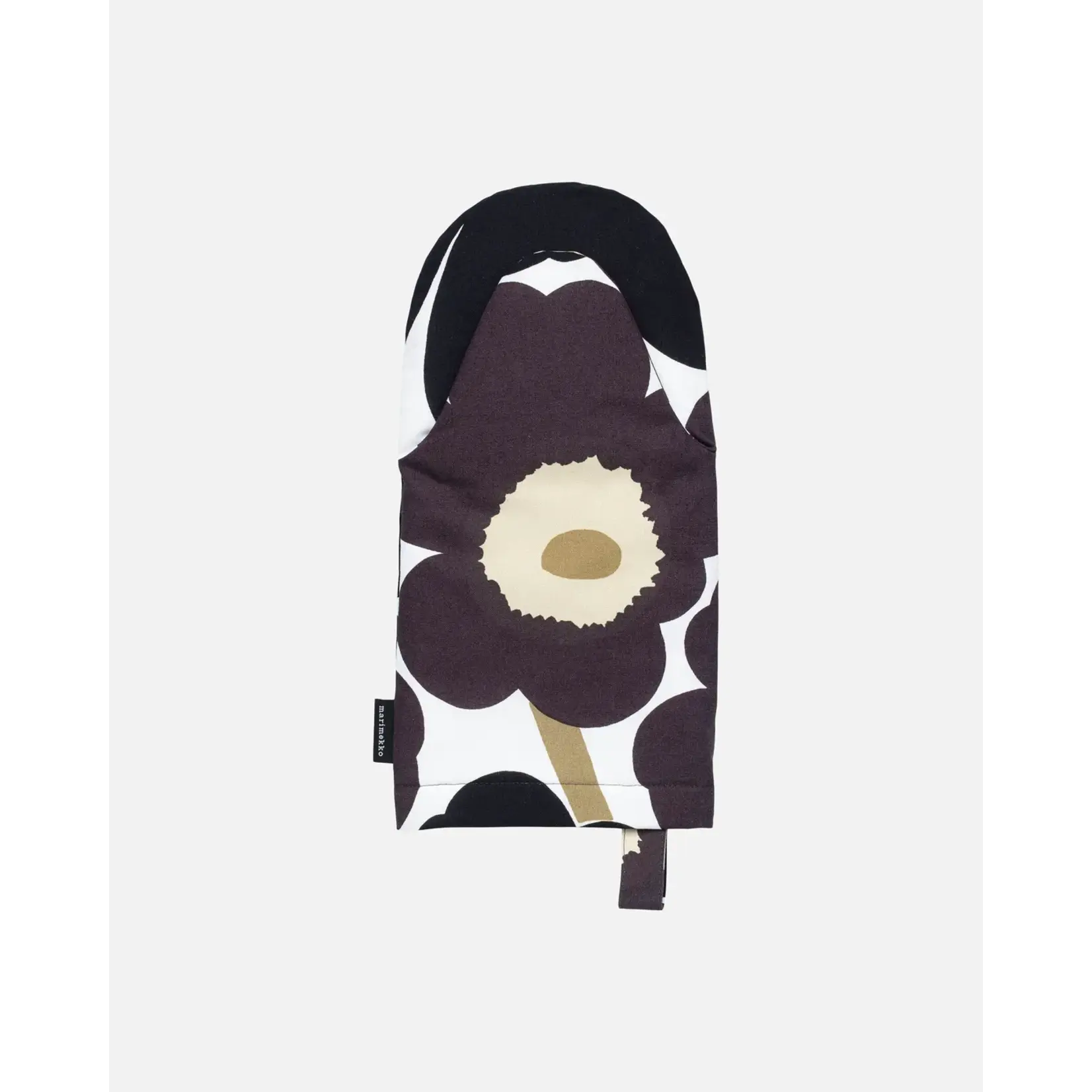 Marimekko Marimekko - Pieni Unikko ovenwant - Zwart/Wit/Beige