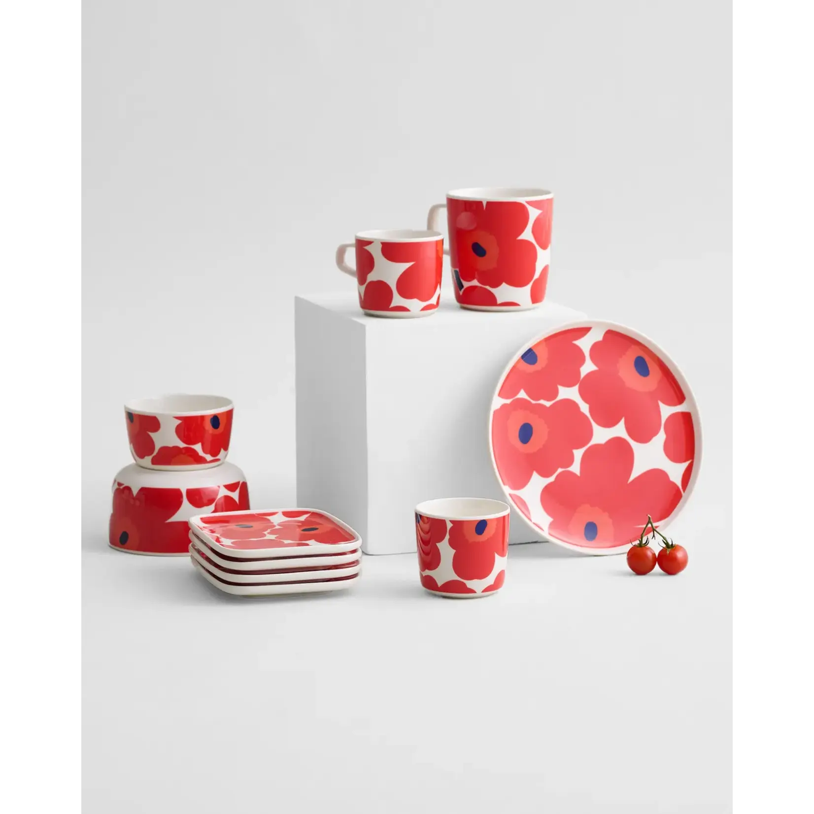 Marimekko Marimekko Oiva Unikko tasse à café 2 dl Rouge