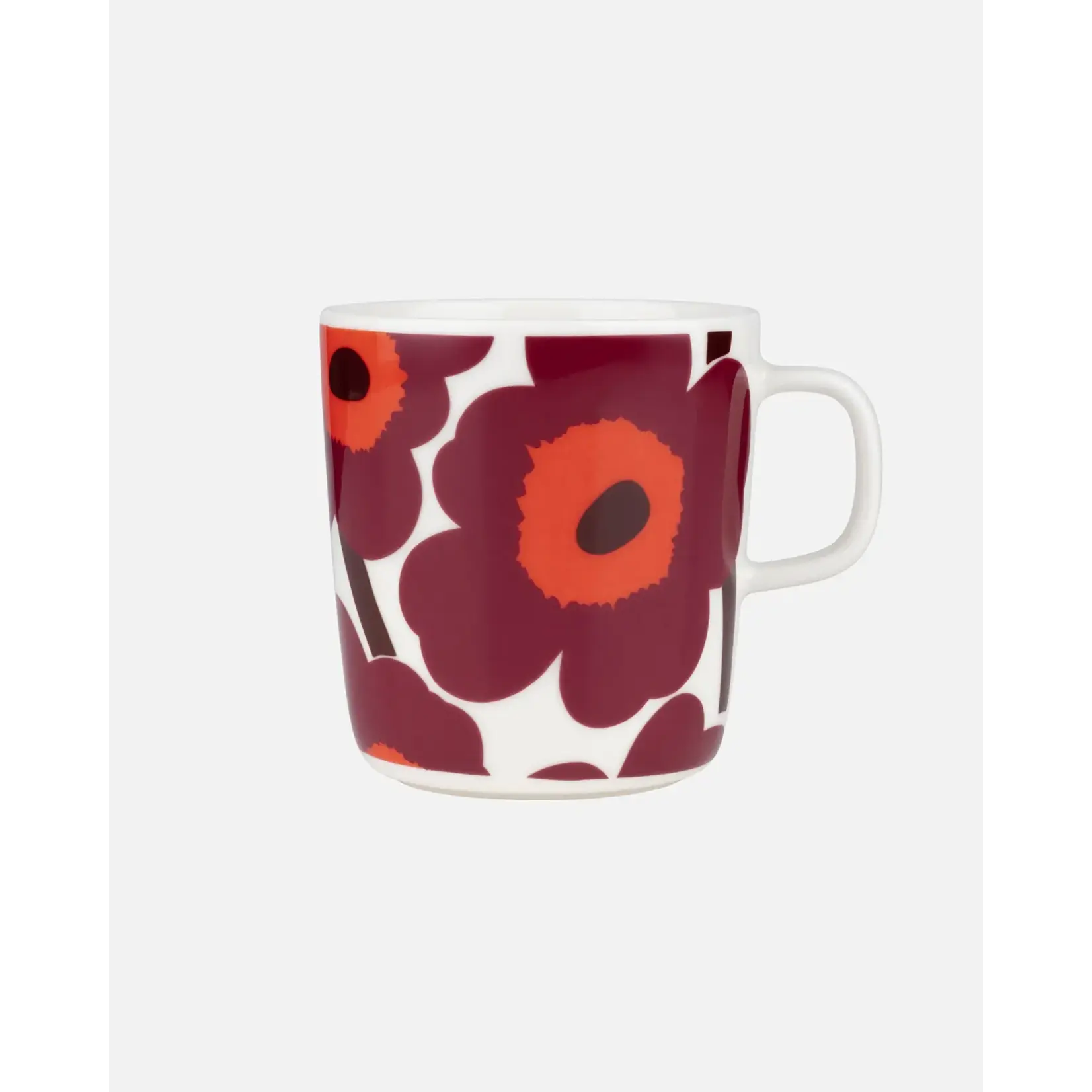 Marimekko Marimekko - Unikko - Mok - 4dl - Wit/bordeauxrood/rood