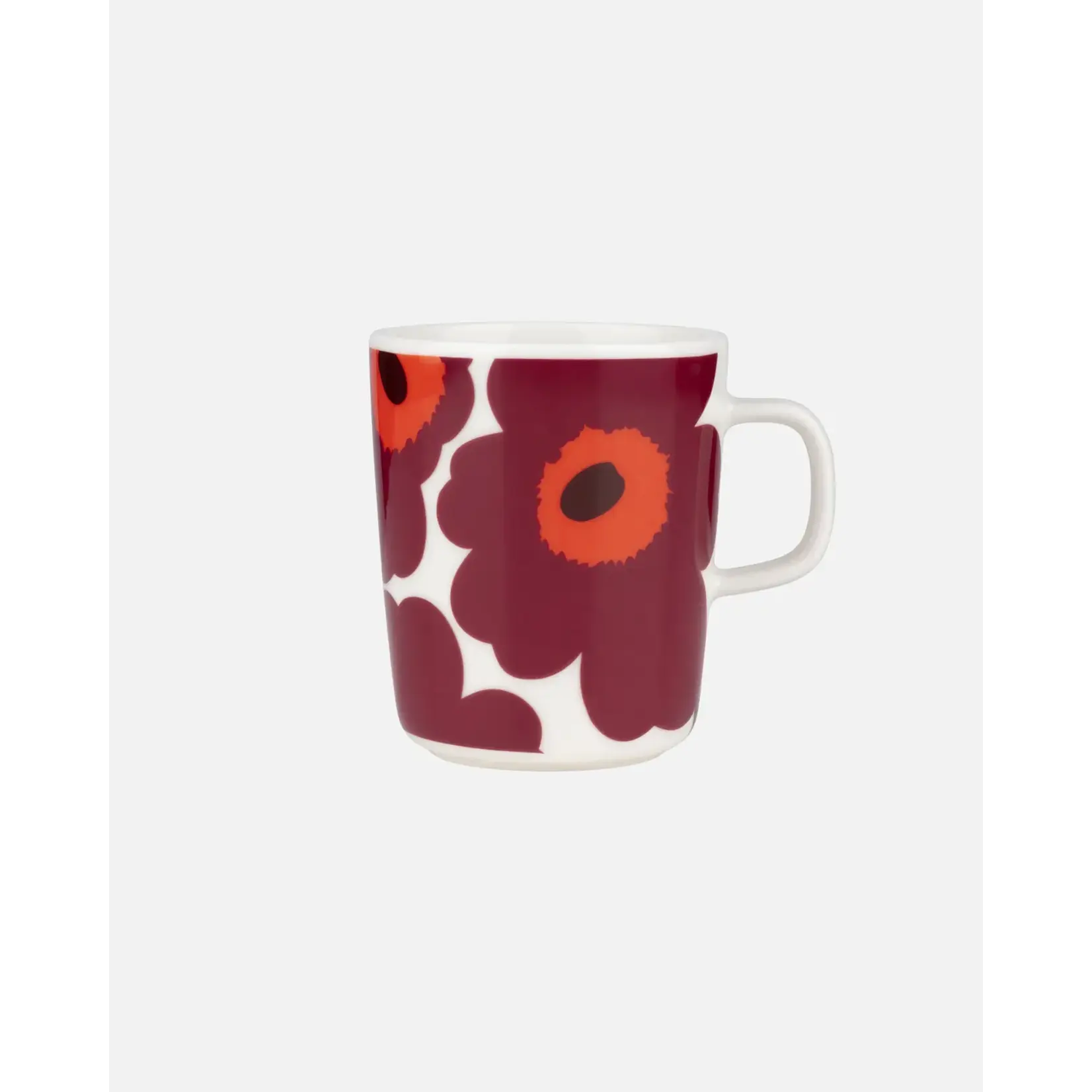 Marimekko Marimekko - Unikko - Mug - 2,5 dl - Blanc/bordeaux/rouge