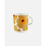 Marimekko Marimekko - Unikko - Mok - 2,5dl - Wit/karamel/warm oranje