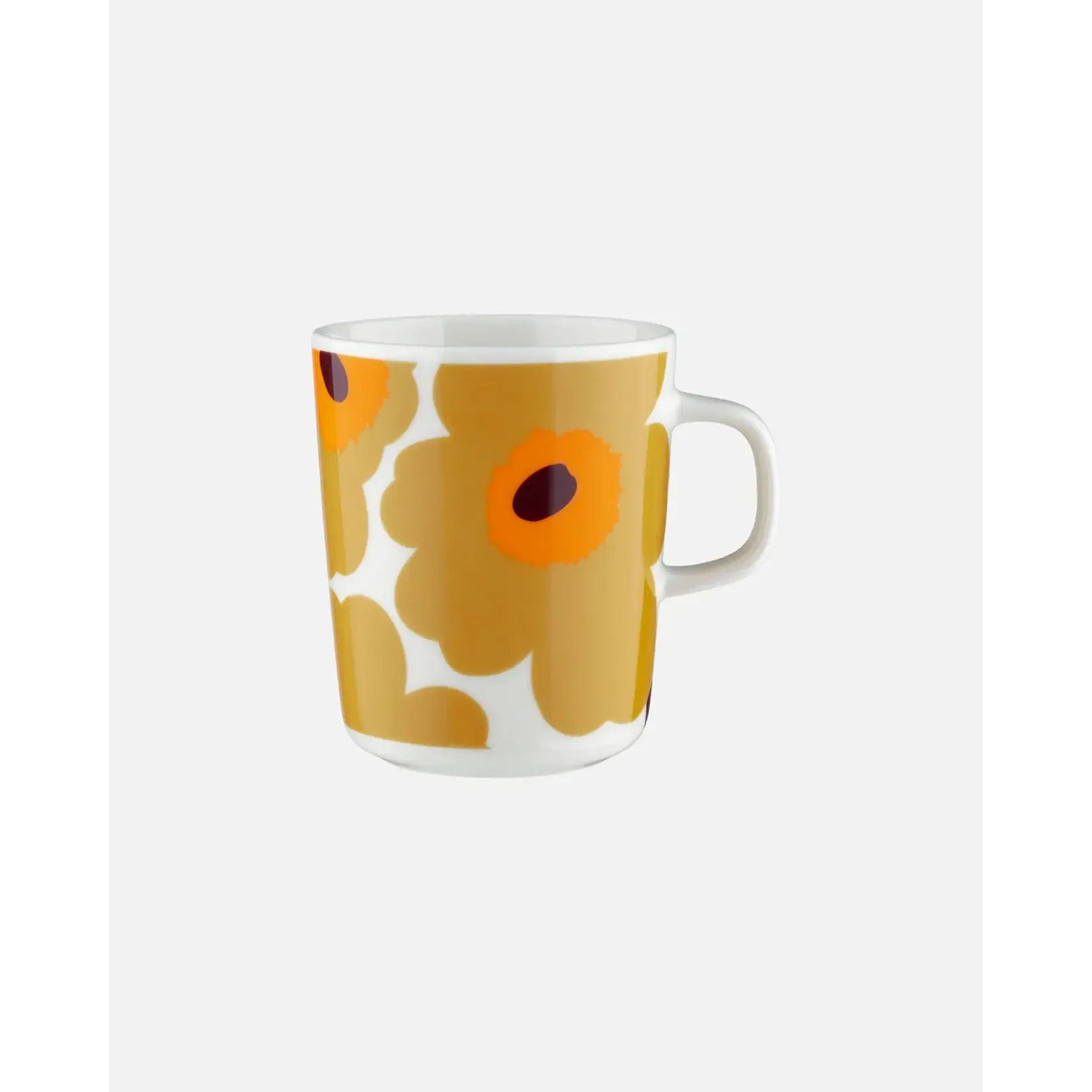 Marimekko Marimekko - Unikko - Mug - 2,5 dl - Blanc/caramel/orange chaud