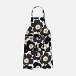 Marimekko Marimekko - Pieni Unikko Apron - Zwart/beige/wit