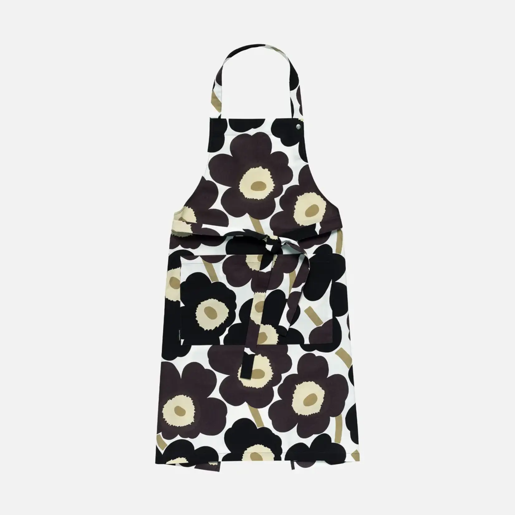 Marimekko Marimekko - Pieni Unikko Apron - Zwart/beige/wit