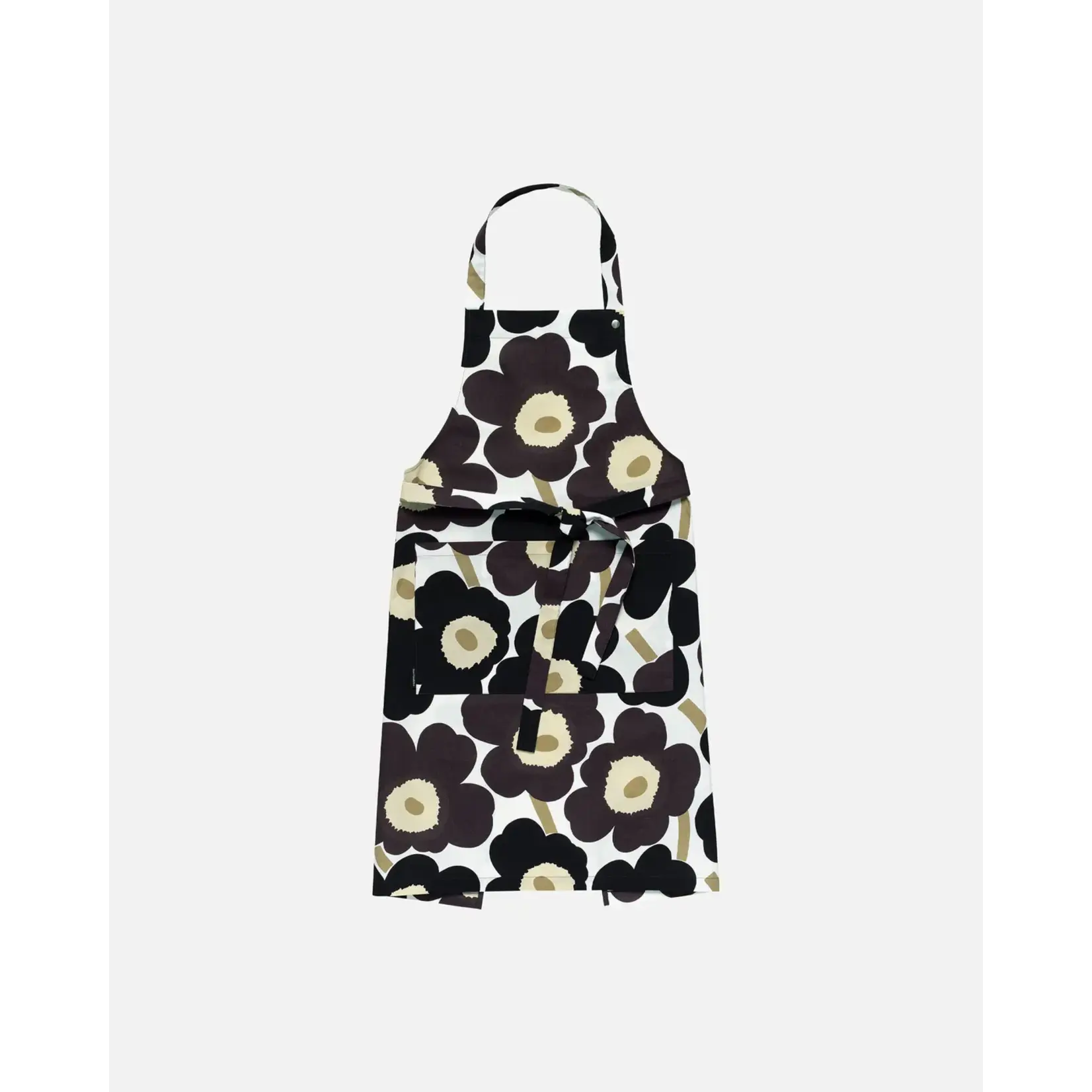 Marimekko Marimekko - Pieni Unikko Apron - Zwart/beige/wit