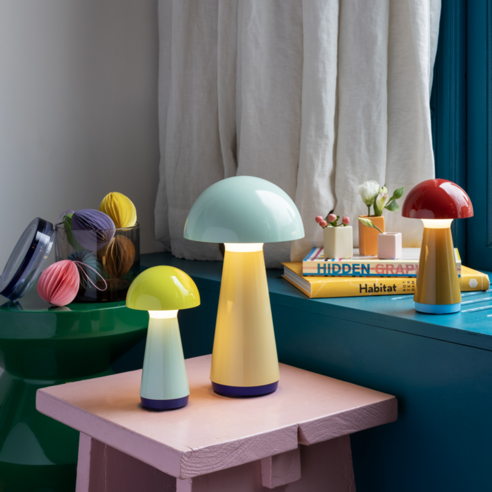 Remember Remember - Lampe de table 'Bob' - Menthe - 1 pièce