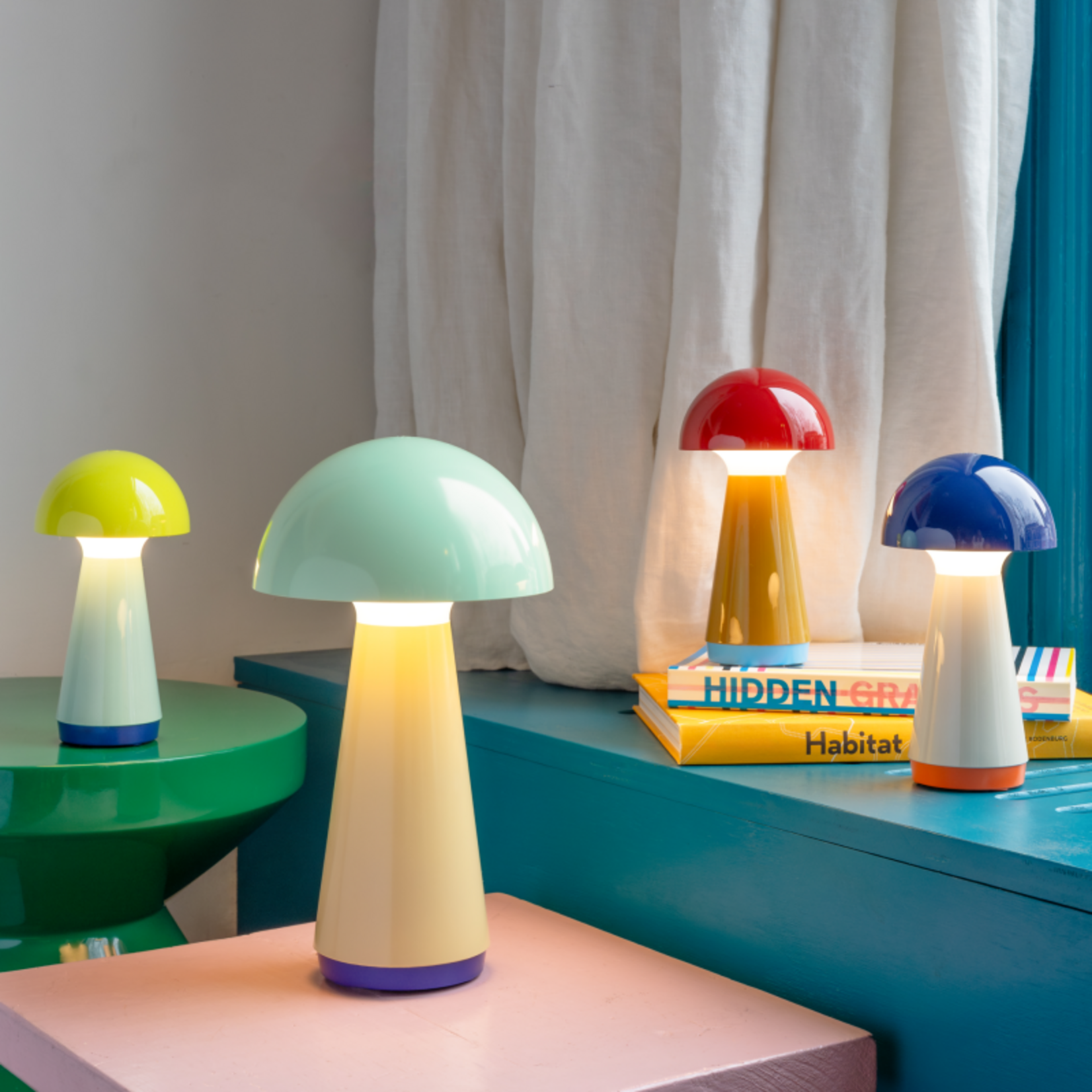 Remember Remember - Lampe de table 'Bob' - Menthe - 1 pièce