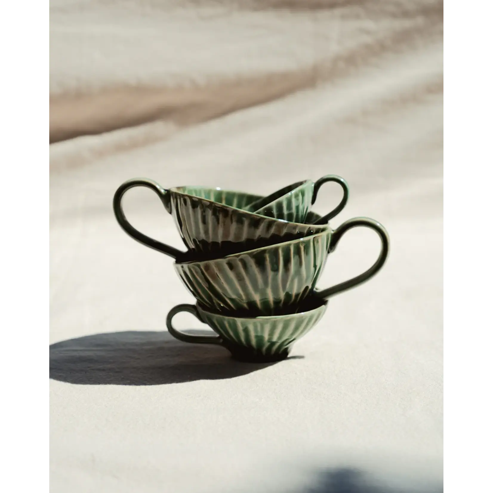 Serax Serax - Pascale Naessens - Verde Lanza - Tasse à cappuccino - Vert - Lot de 2