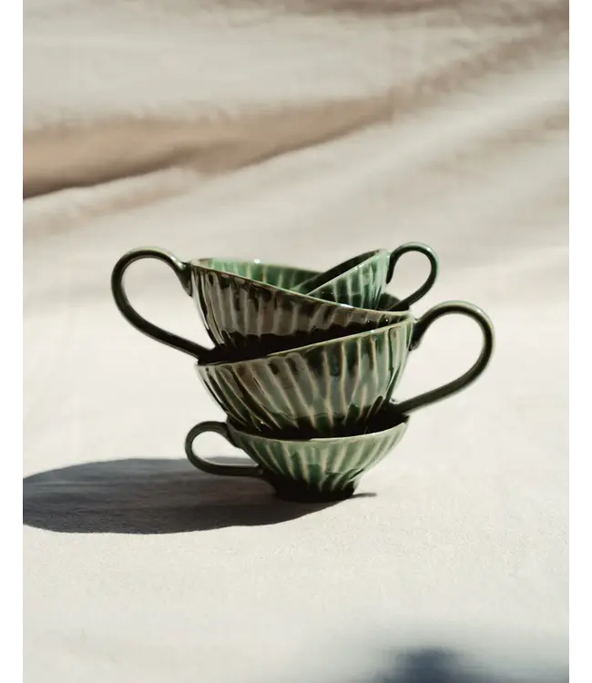 Serax - Pascale Naessens - Verde Lanza - Tasse à cappuccino - Vert - Lot de 2