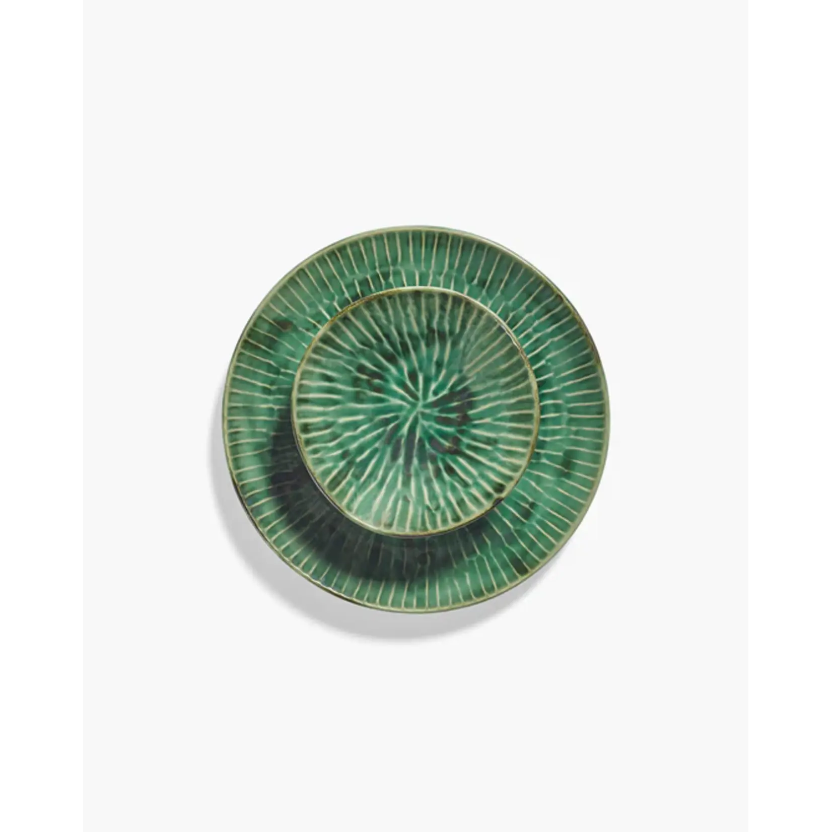 Serax Serax - Pascale Naessens - Verde Lanza - Assiette creuse 22 cm - Vert - Lot de 2