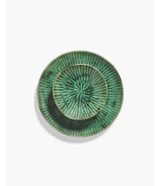 Serax Serax - Pascale Naessens - Verde Lanza - Assiette creuse 22 cm - Vert - Lot de 2