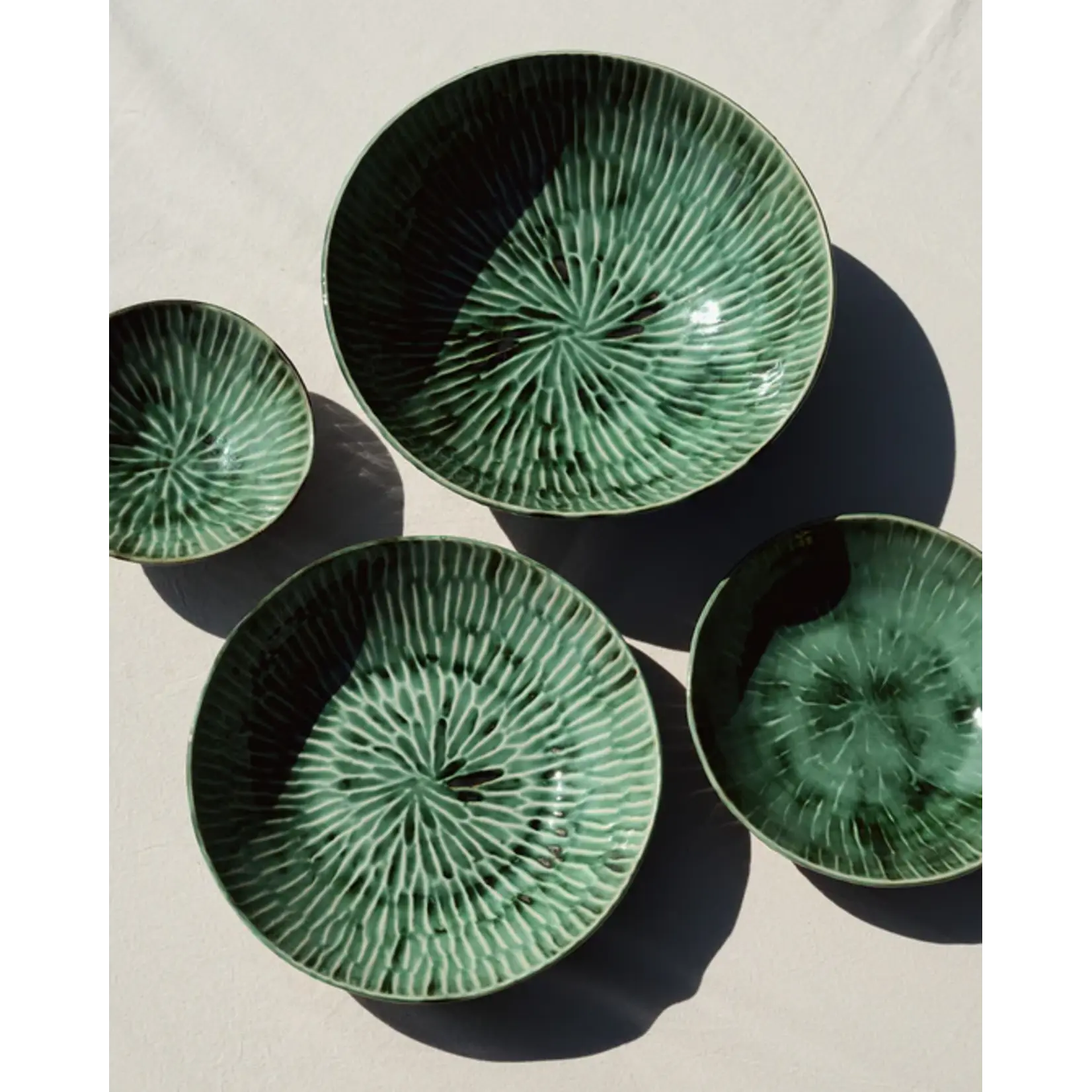 Serax Serax - Pascale Naessens - Verde Lanza - Diep Bord 22cm - Groen - Set van 2