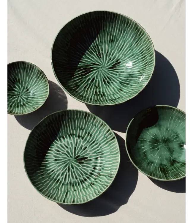 Serax - Pascale Naessens - Verde Lanza - Assiette creuse 22 cm - Vert - Lot de 2