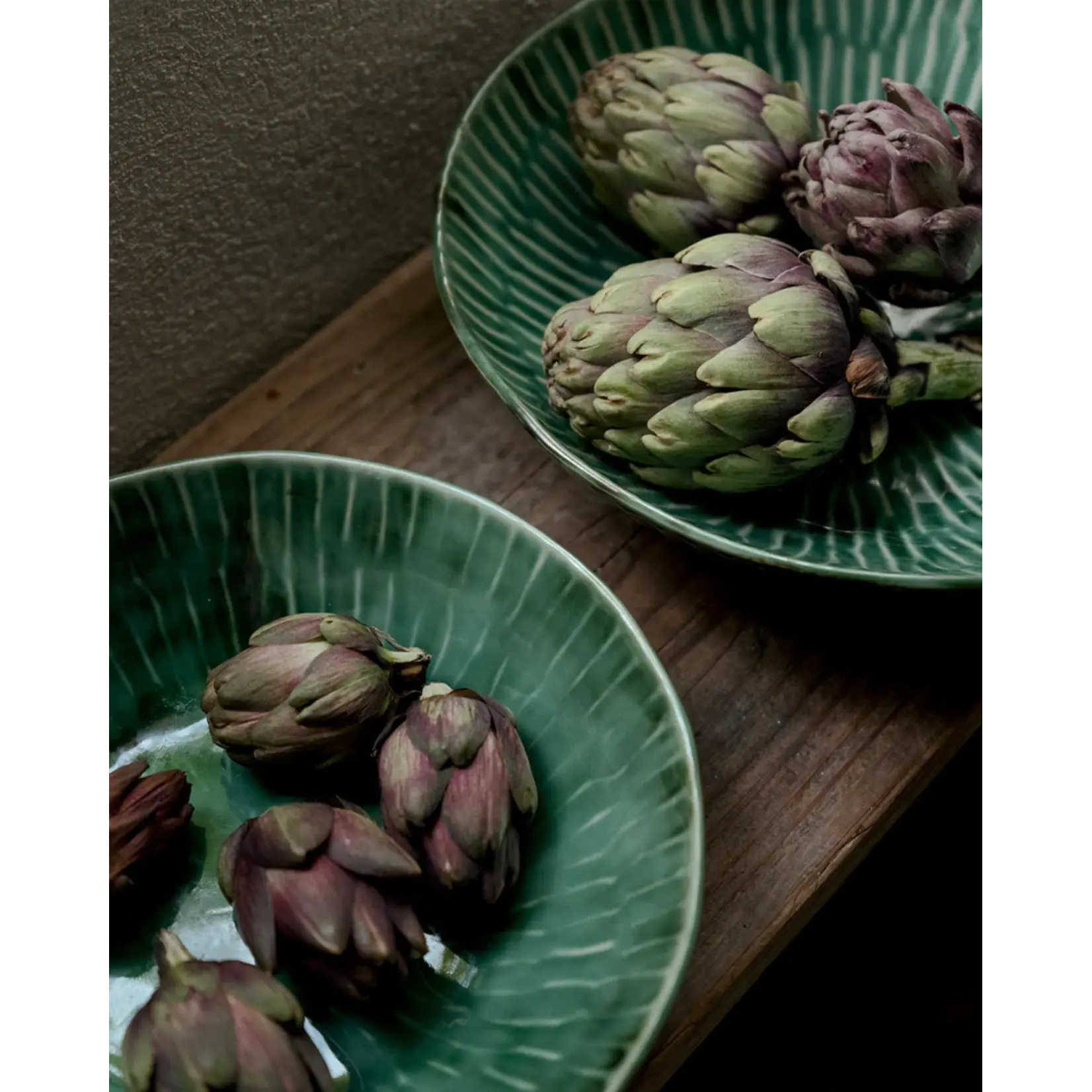 Serax Serax - Pascale Naessens - Verde Lanza - Assiette creuse 22 cm - Vert - Lot de 2