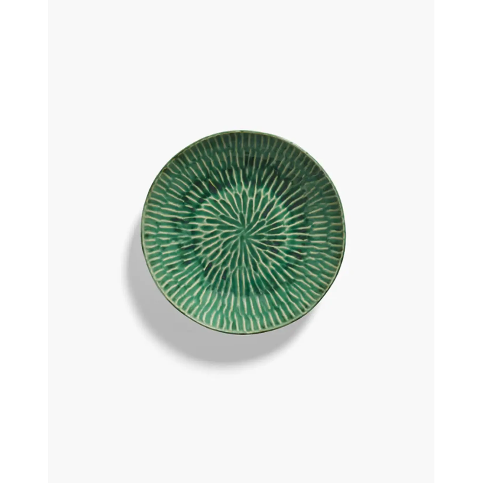 Serax Serax - Pascale Naessens - Verde Lanza - Assiette de service 26 cm - Vert - Lot de 2