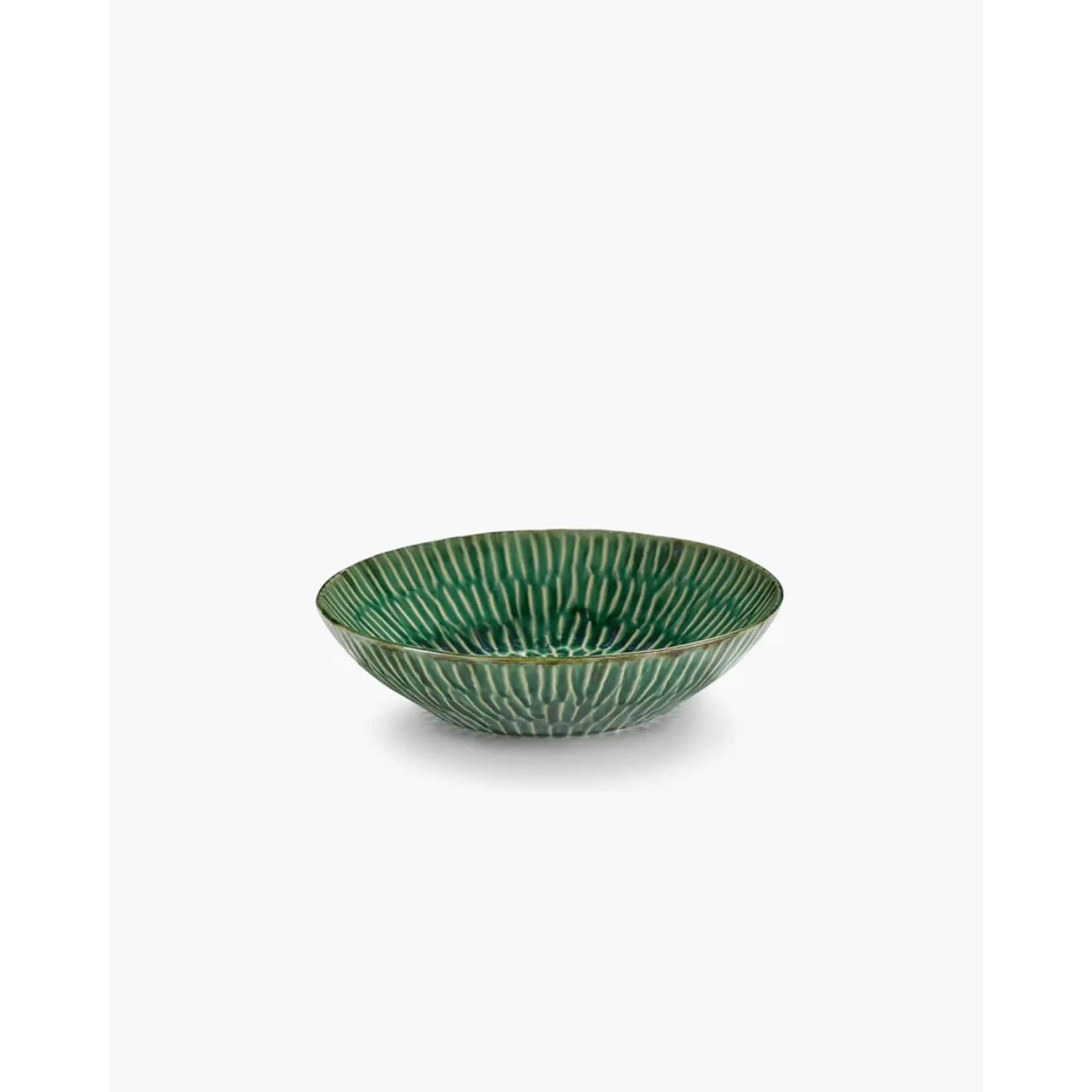 Serax Serax - Pascale Naessens - Verde Lanza - Assiette de service 26 cm - Vert - Lot de 2