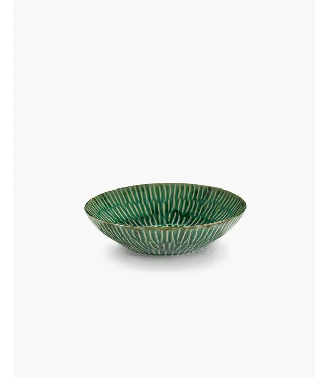 Serax - Pascale Naessens - Verde Lanza - Assiette de service 26 cm - Vert - Lot de 2