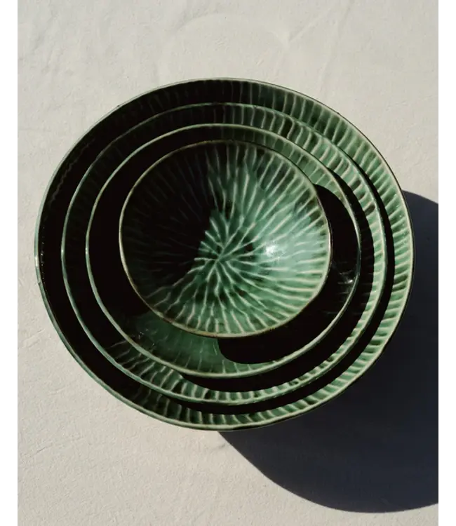 Serax - Pascale Naessens - Verde Lanza - Saladeschotel 30cm - Groen