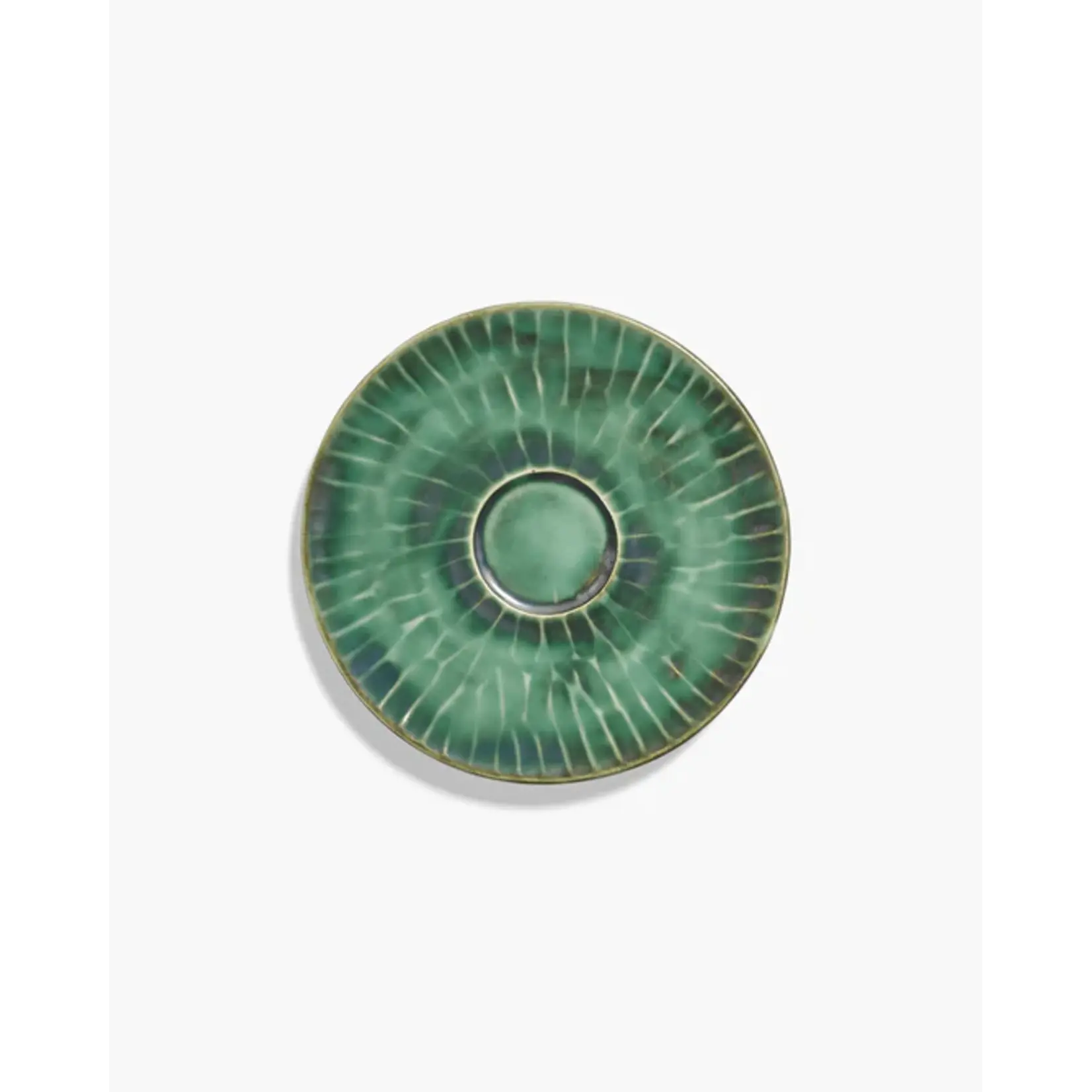 Serax Serax - Pascale Naessens - Verde Lanza - Assiette à cappuccino 14,5 cm - Vert - Lot de 2