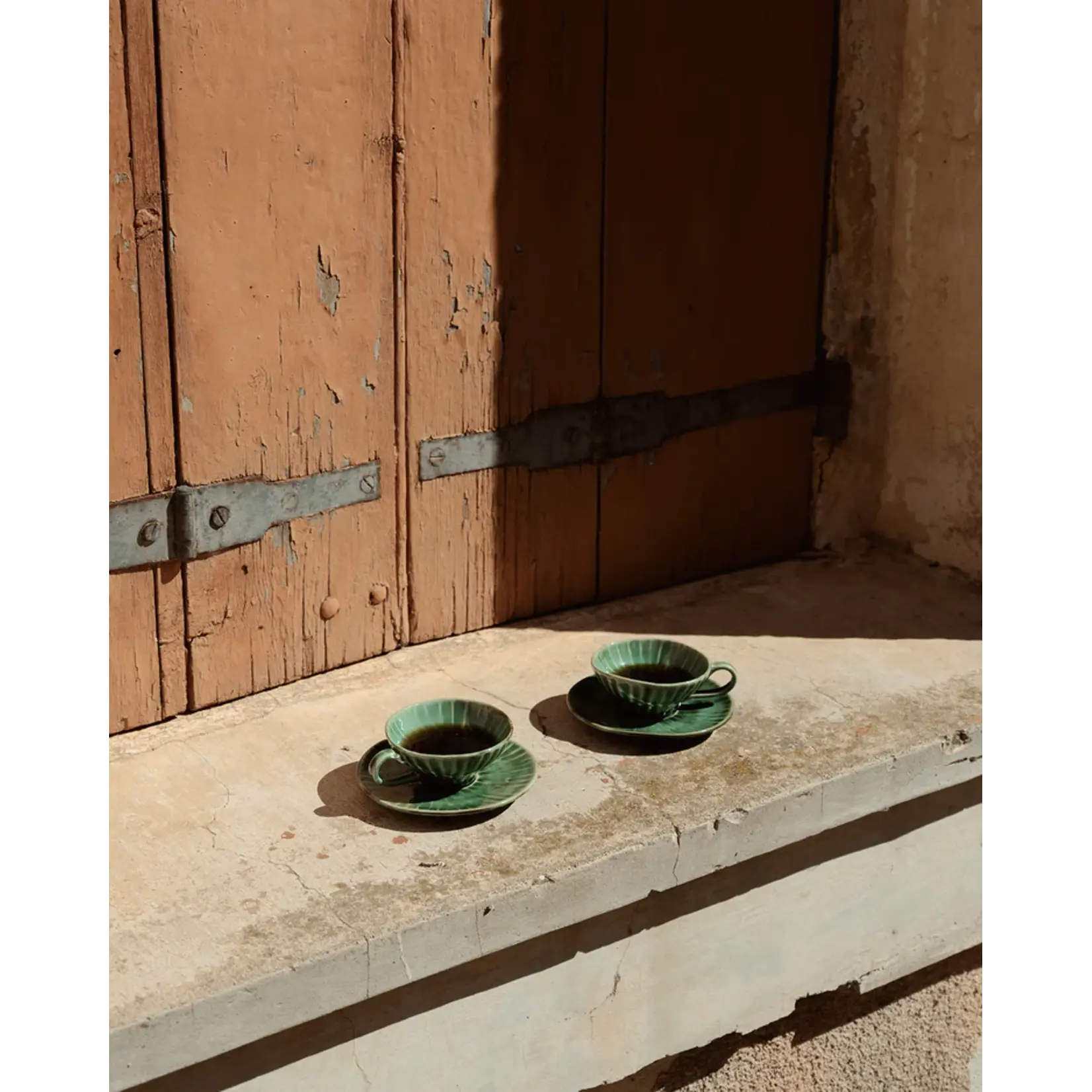 Serax Serax - Pascale Naessens - Verde Lanza - Assiette à cappuccino 14,5 cm - Vert - Lot de 2
