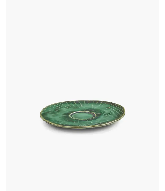 Serax - Pascale Naessens - Verde Lanza - Cappuccinobord 14.5cm - Groen -Set van 2
