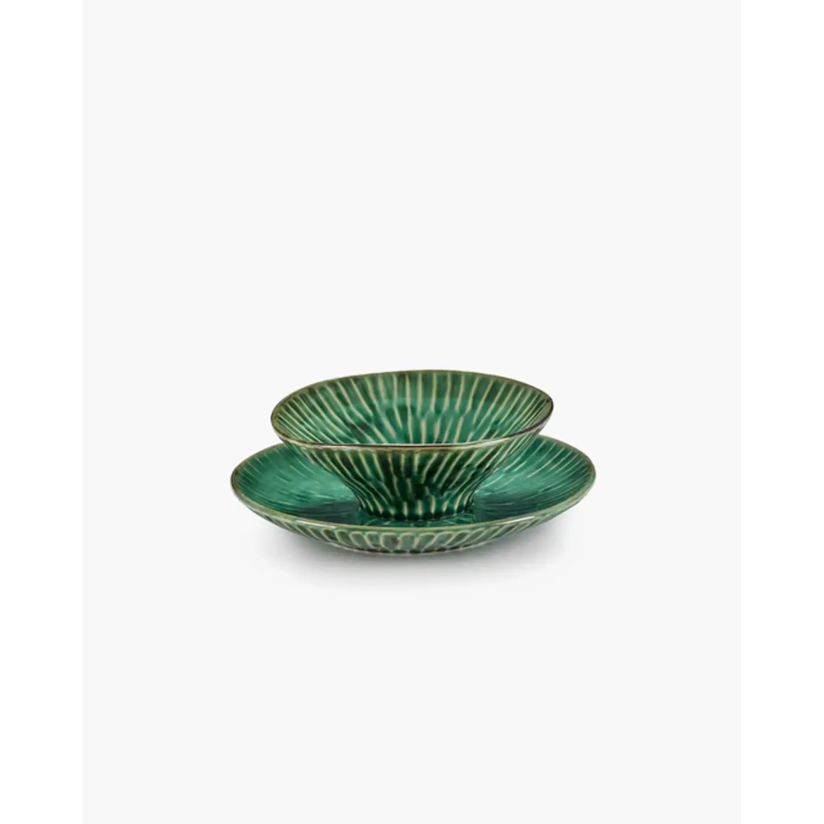 Serax Serax - Pascale Naessens - Verde Lanza - Assiette 22 cm - Vert - Lot de 2