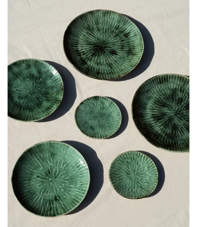 Serax - Pascale Naessens - Verde Lanza - Assiette 22 cm - Vert - Lot de 2