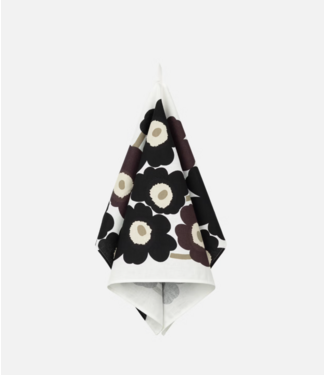 Marimekko Marimekko - Torchon de cuisine Unikko - 1 pièce - Noir/Blanc/Beige
