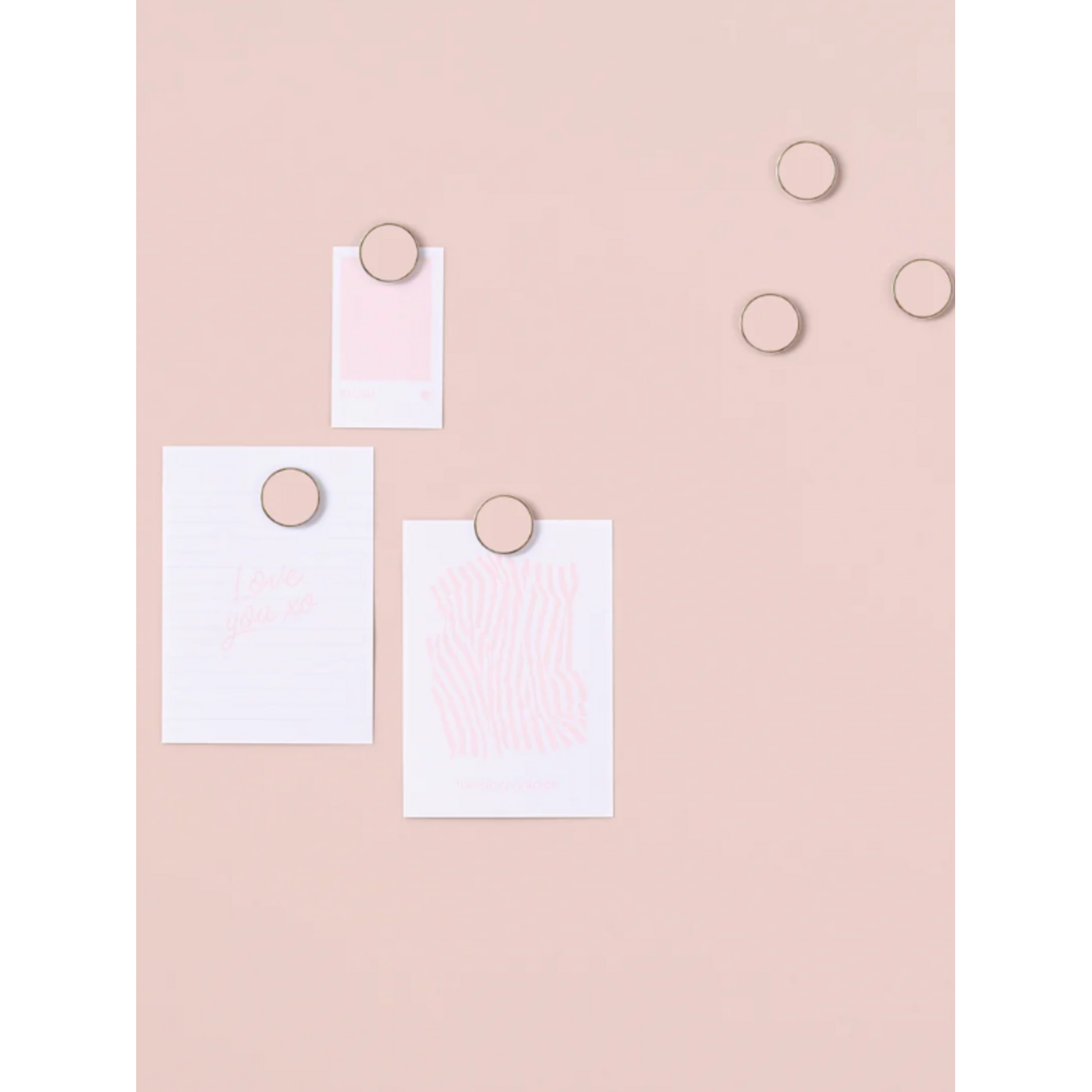 Mustard Made Mustard - The buttons - Magneten - Set van  6 - Blush