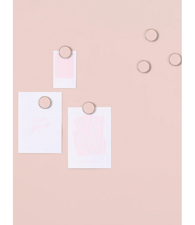 Mustard - Les boutons - Aimants - Lot de  6 - Blush