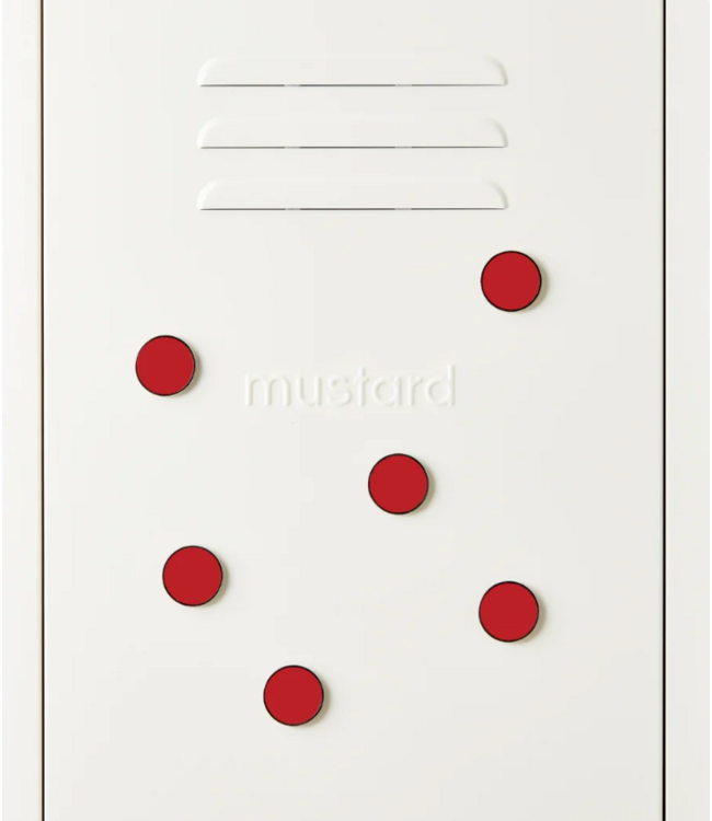 Mustard - The buttons - Magneten - Set van 6 - Poppy