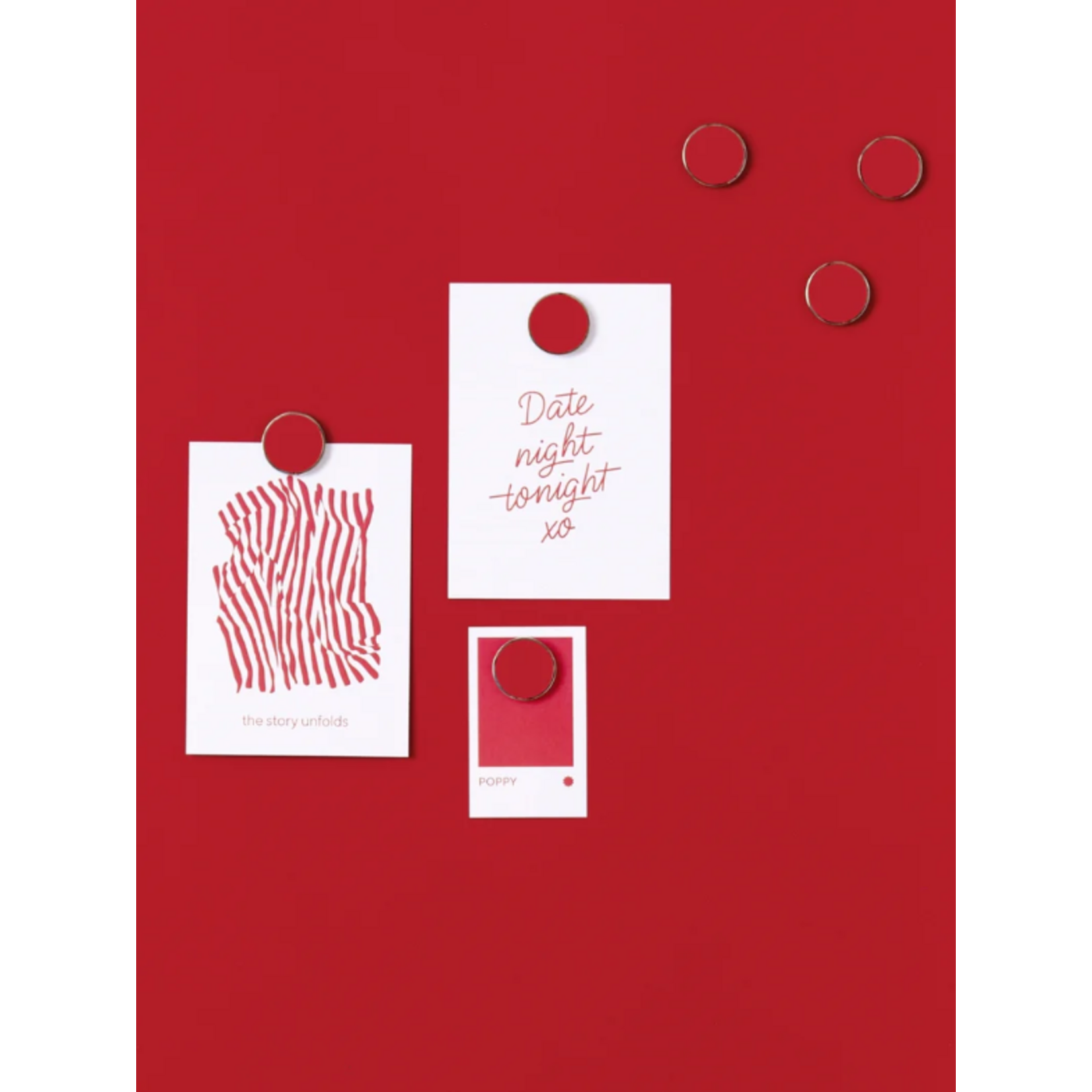 Mustard Made Mustard - Les boutons - Aimants - Lot de 6 - Poppy