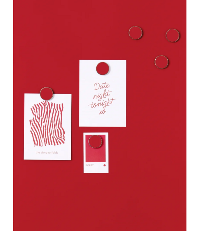 Mustard - Les boutons - Aimants - Lot de 6 - Poppy