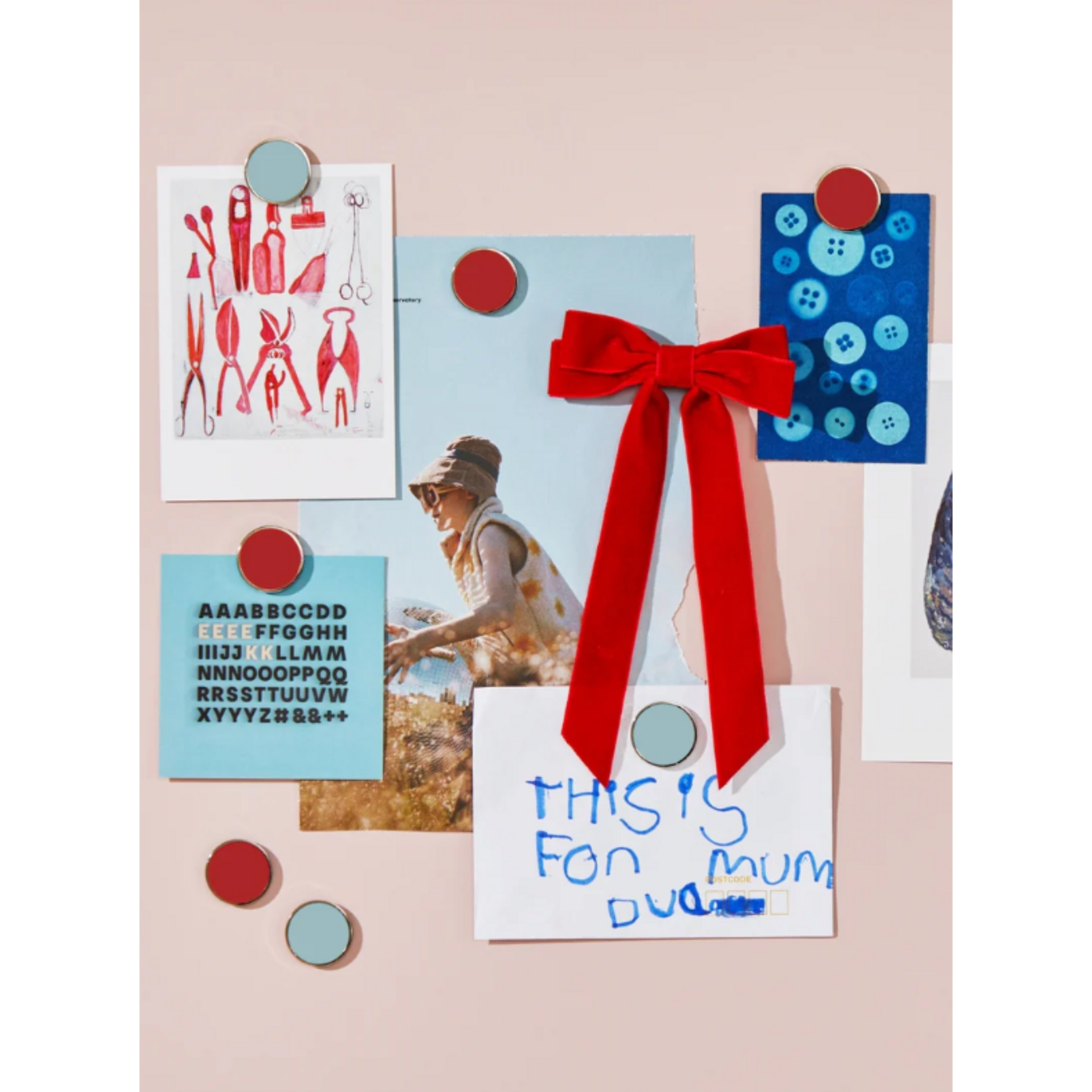 Mustard Made Mustard - The buttons - Magneten - Set van 6 - Poppy