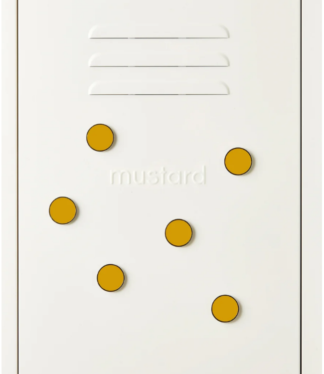 Mustard - The buttons - Magneten - Set van 6 - Mustard