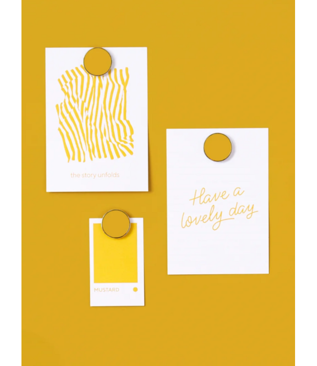 Mustard - The buttons - Magneten - Set van 6 - Mustard