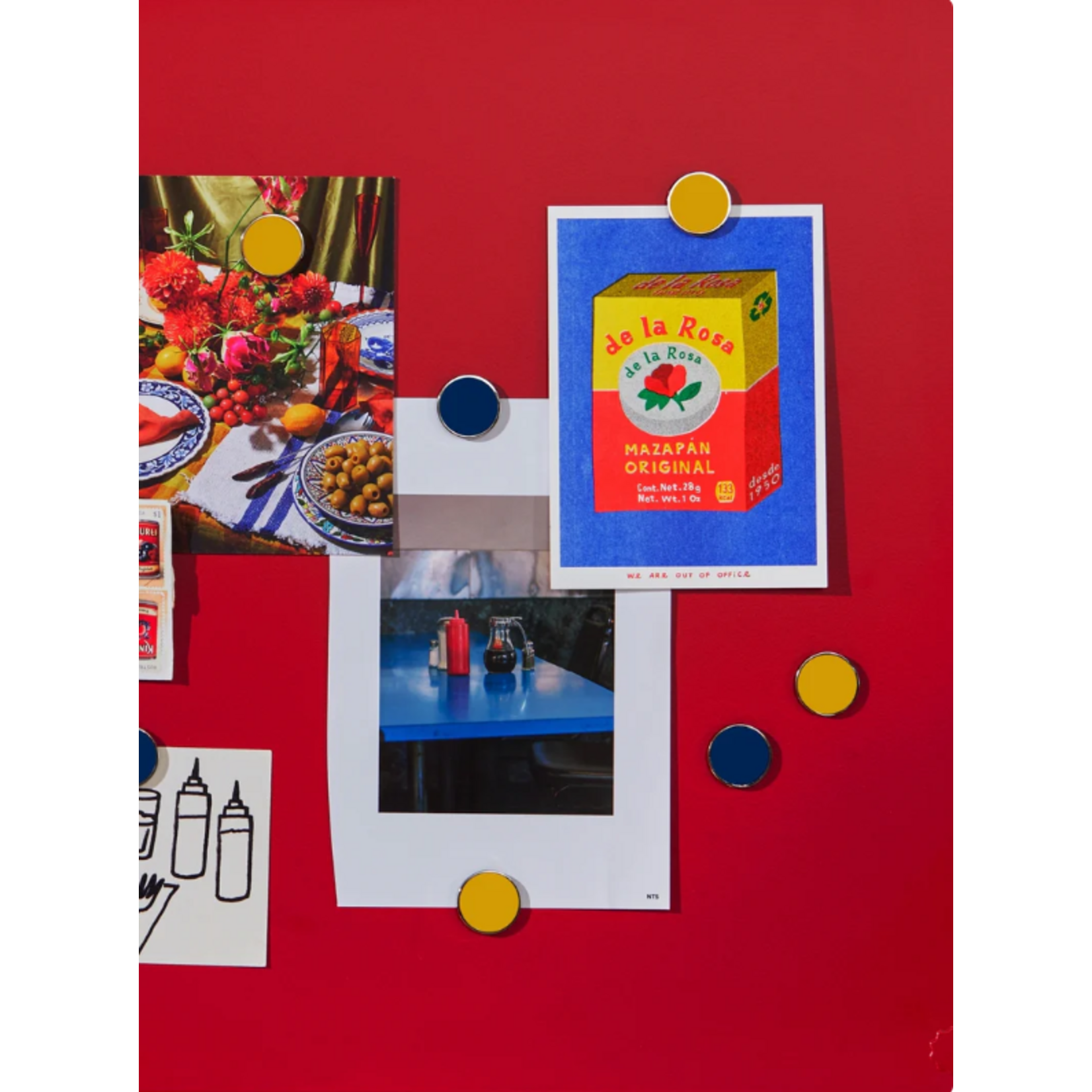 Mustard Made Mustard - The buttons - Magneten - Set van 6 - Mustard