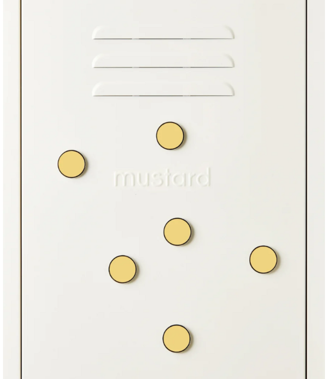Mustard - The buttons - Magneten - Set van 6 - Butter