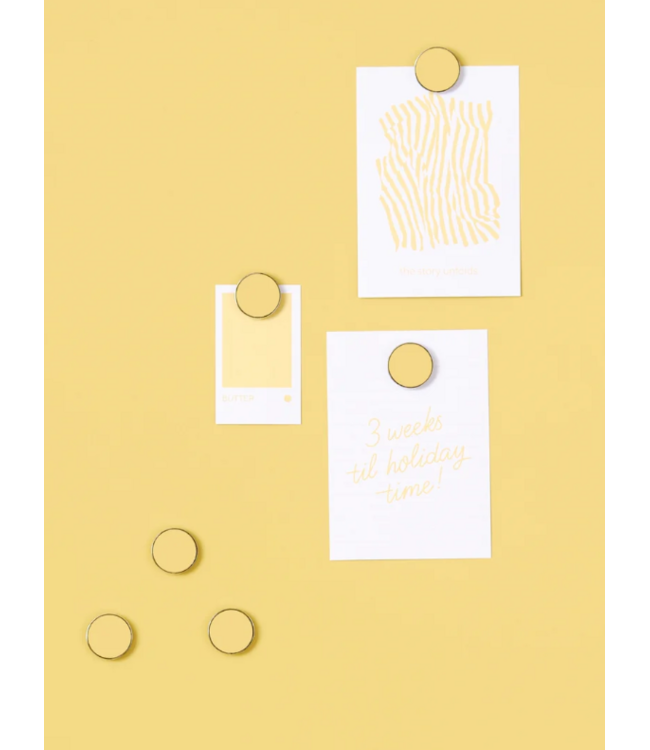 Mustard - The buttons - Magneten - Set van 6 - Butter