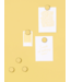 Mustard - Les boutons - Aimants - Lot de 6 - Beurre