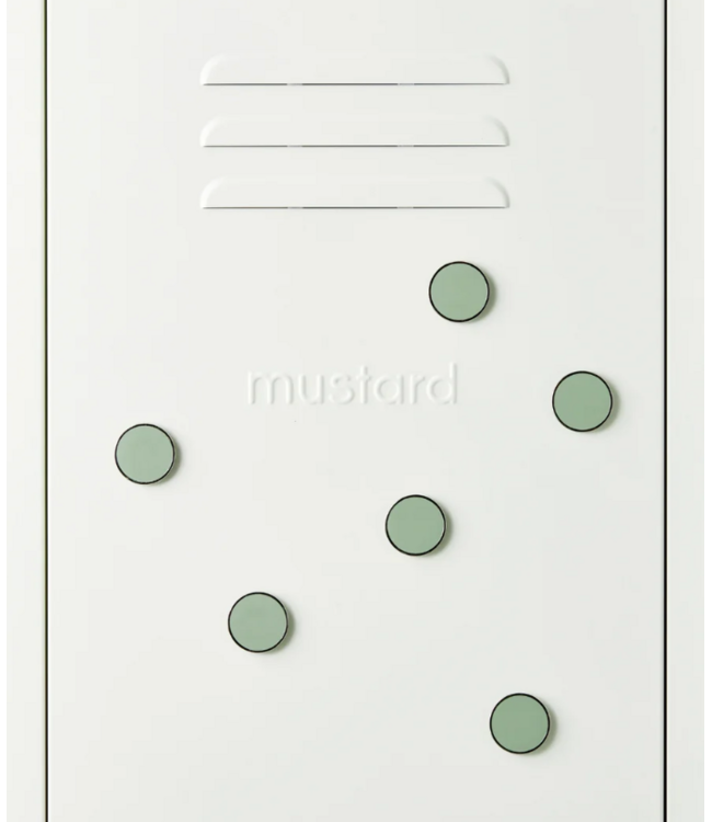 Mustard - Les boutons - Aimants - Lot de 6 - Sage