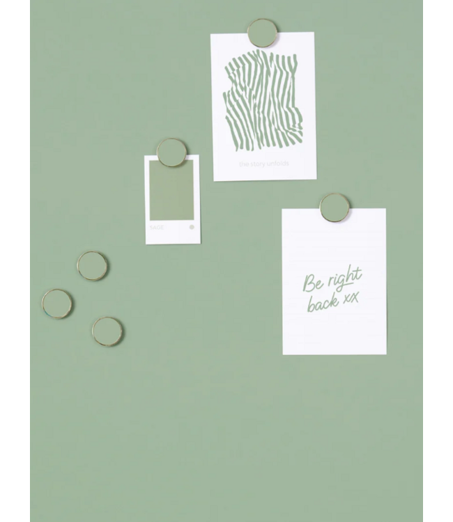 Mustard - The buttons - Magneten - Set van 6 - Sage