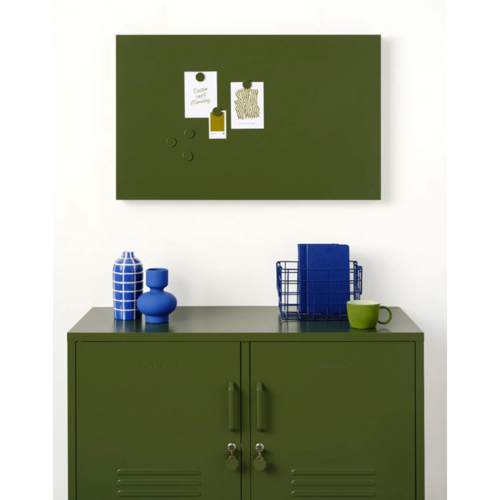 Mustard Made Mustard - The buttons - Magneten - Set van 6 - Olive