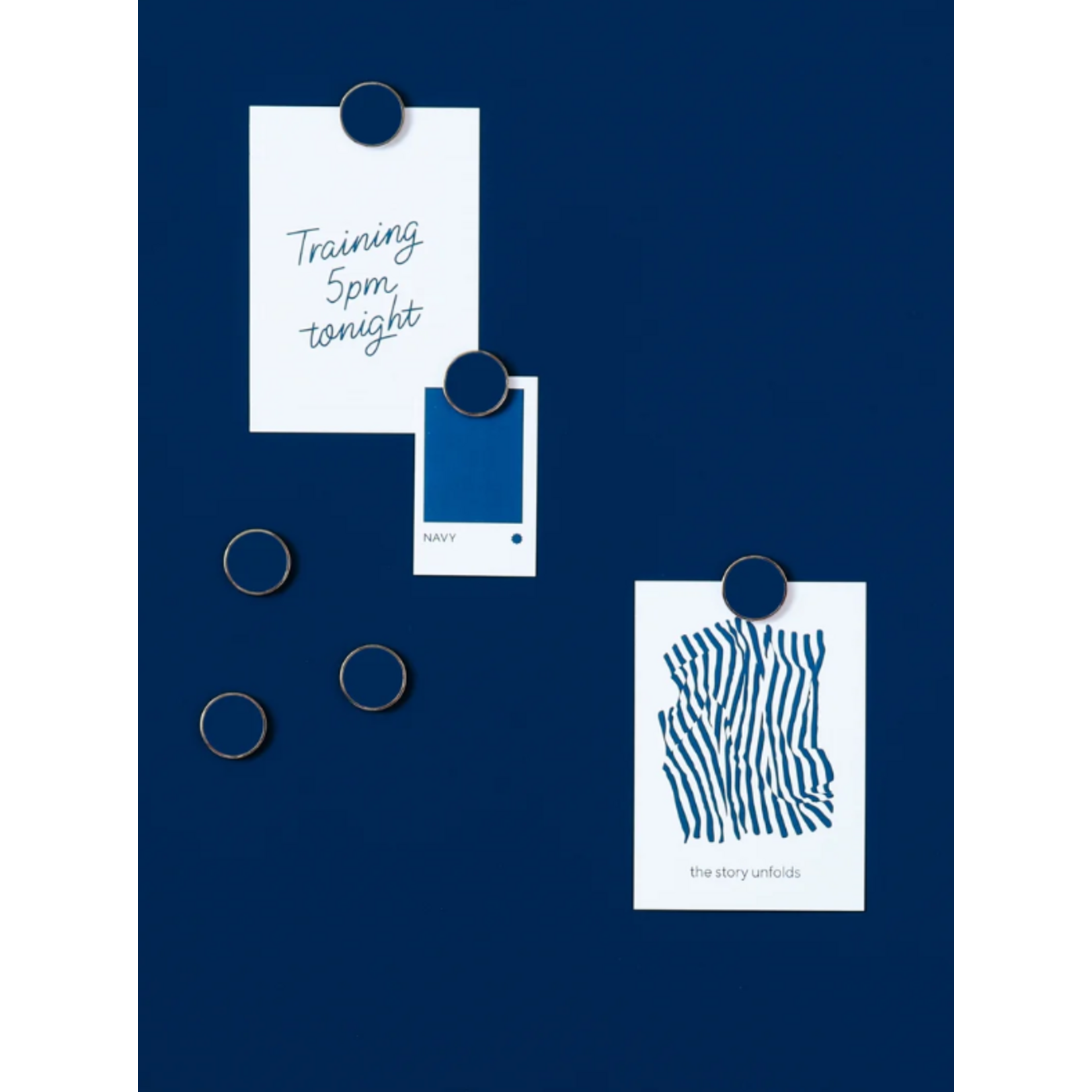 Mustard Made Mustard - The buttons - Magneten - Set van 6 - Navy