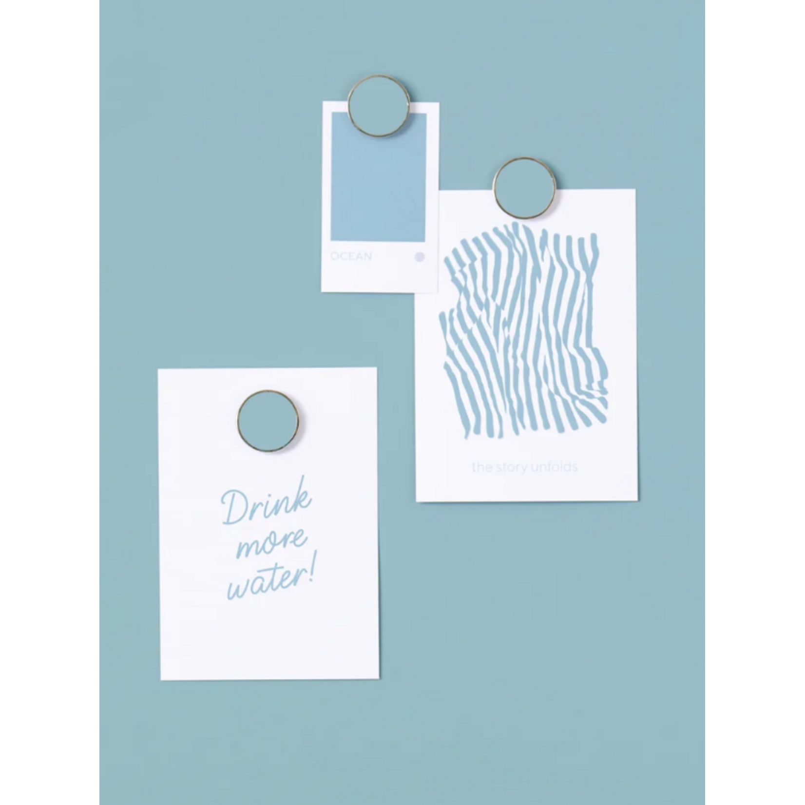 Mustard Made Mustard - Les boutons - Aimants - Lot de 6 - Ocean